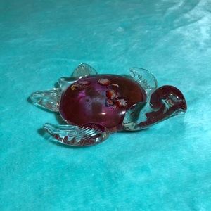 Murano Glass Pink Sea Turtle